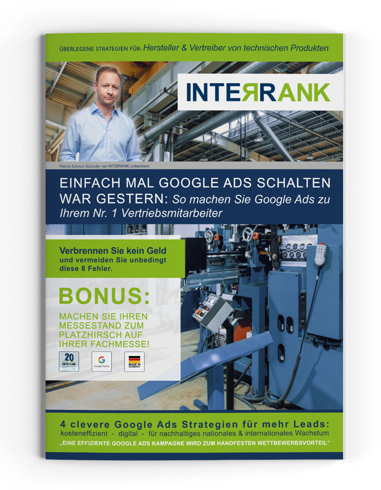 Fachreport -  Google Ads für Hersteller und Vertreiber von technischen Produkten